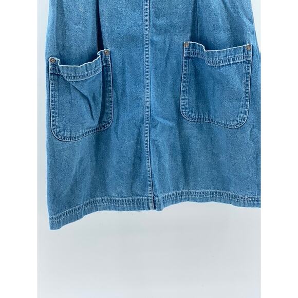 ROUTE 66 ORIGINAL CLOTHING CO Women’s Blue Denim Scoop-Neck Dress SZ 10 - Picture 9 of 14